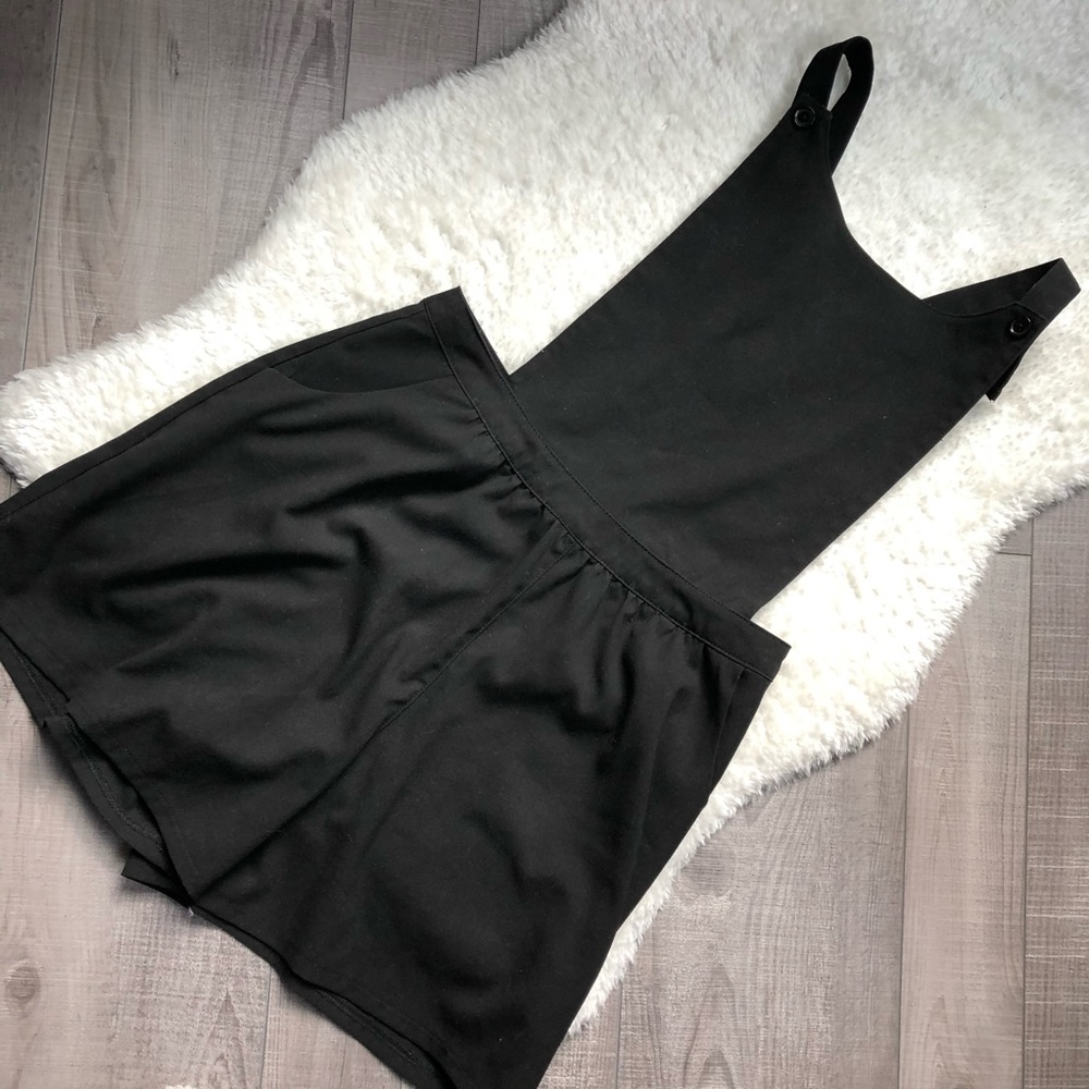 Marks &Spencer Girls Uniform Black Shorts Pinafore